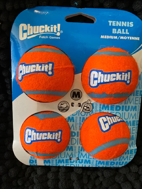 ChuckIt Tennis Balls 4PK - Medium 2.5"