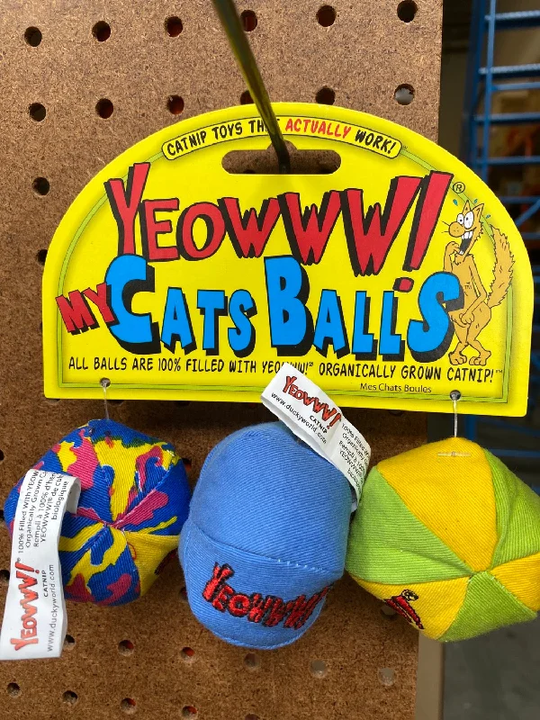 YEOWWW! MY CAT BALLS  (3PK)