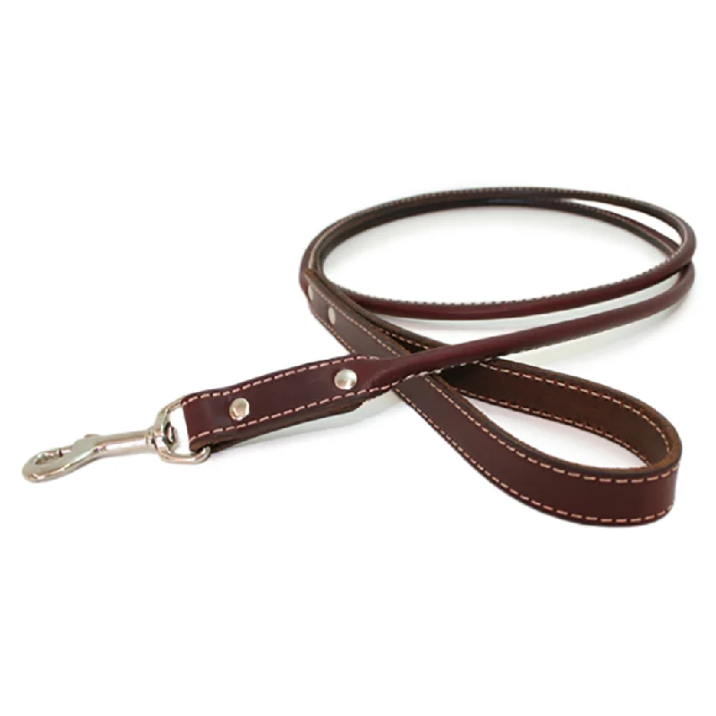 Rolled Leather Dog Leash